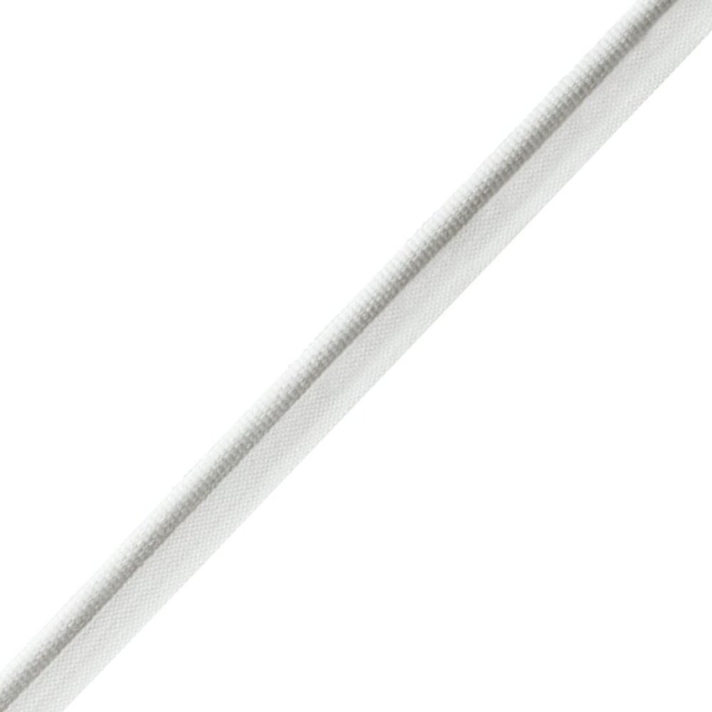 Samuel & Sons 2 Yards White Snow 1/4" Cord Tape Aspen Piping Fabric Trim Indoor